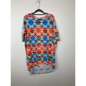 LuLaRoe tunic size S Multicolor aztec